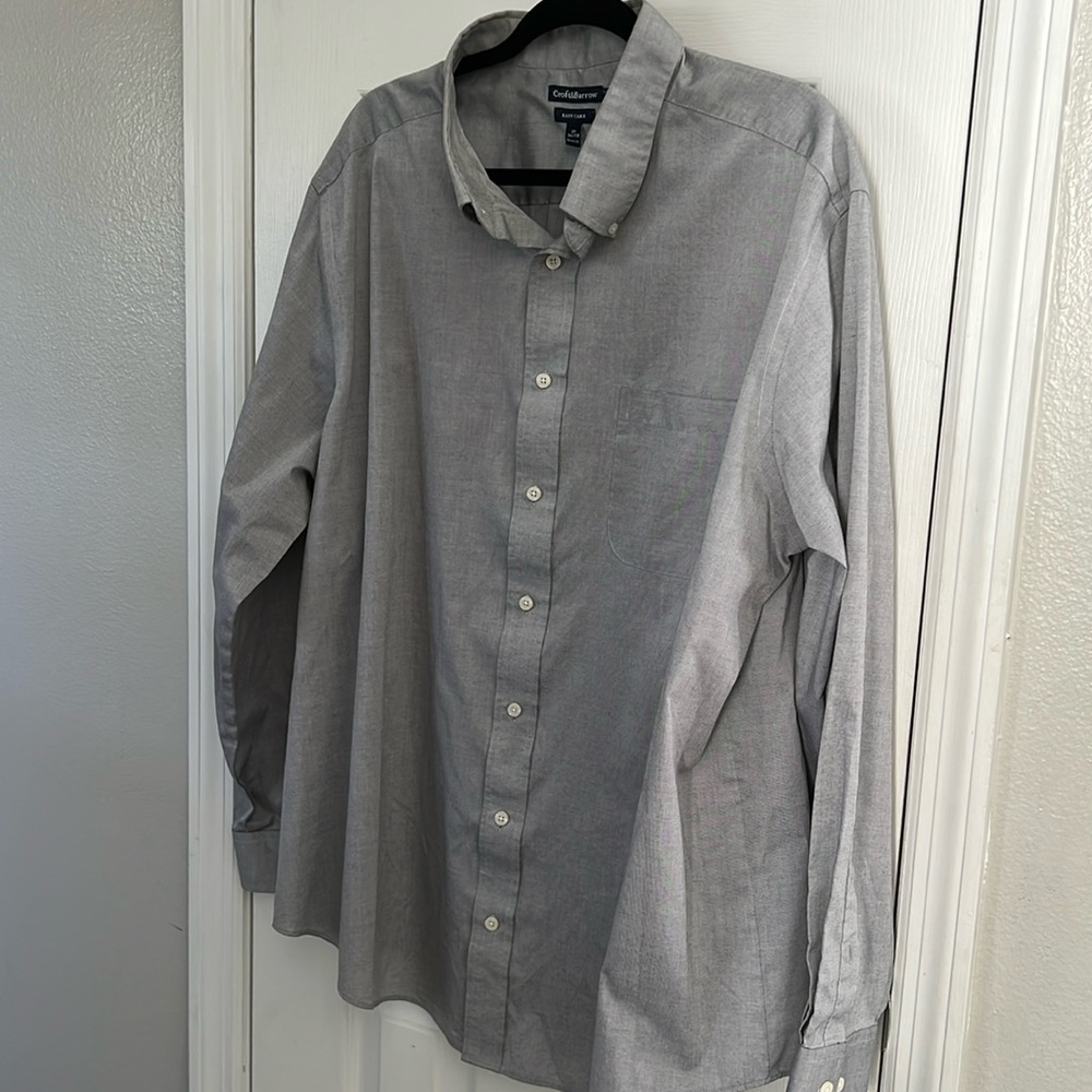 Gray Croft & Barrow dress shirt like new